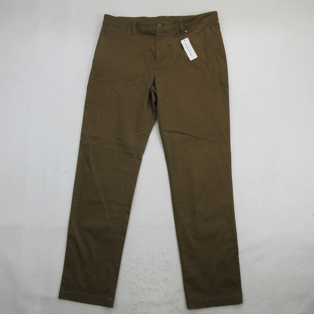 Tommy Bahama Men's Pants 36x34 Chino Brown Cotton Blend Stretch New DEFECT